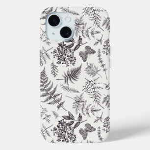 Coque Case-Mate iPhone Motif vintage Botany et Papillon