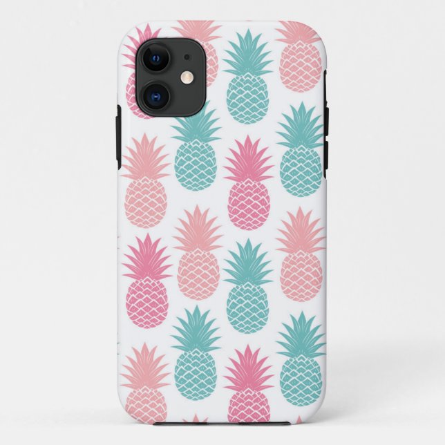 Coques Case-Mate iPhone Motif vintage d'ananas (Dos)