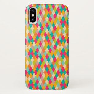 Coque iPhone X Motif vintage de harlequin