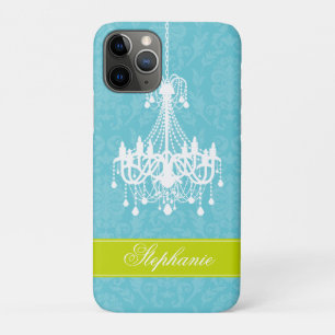 Coques Pour iPhone Motif vintage de lustre et de damassé