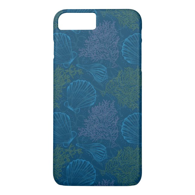Coques Case-Mate iPhone Motif vintage de mer (Dos)