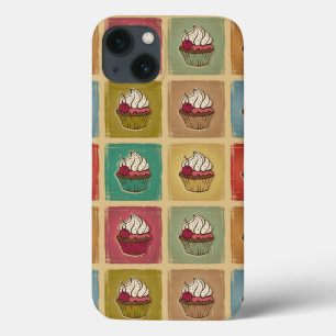 Coques Pour iPhone Motif vintage fait de petits gâteaux