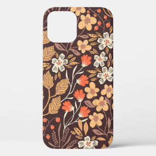 Case-Mate iPhone Case motif vintage fleuri sans soudure avec feuilles d'