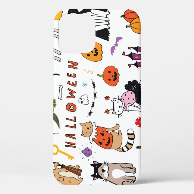 Coques Case-Mate iPhone Motif Vintage Halloween Cats (Verso)