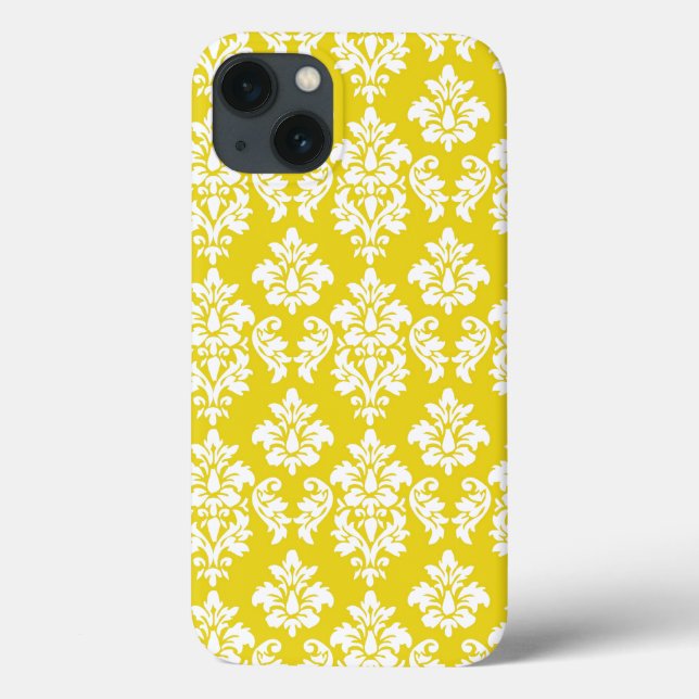 Coques Case-Mate iPhone Motif Vintage jaune (Verso)