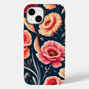 Coque Case-Mate iPhone Motif vintage rose, orange et rouge
