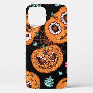 Case-Mate iPhone Case motif vintage sans soudure pour Halloween. Citroui