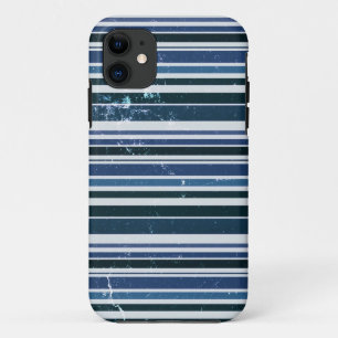 Coque Case-Mate iPhone Motif vintage Steel Blue Stripes