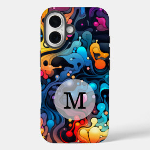 Coque Pour iPhone 16 Motif Wavy couleur Modèle personnalisé