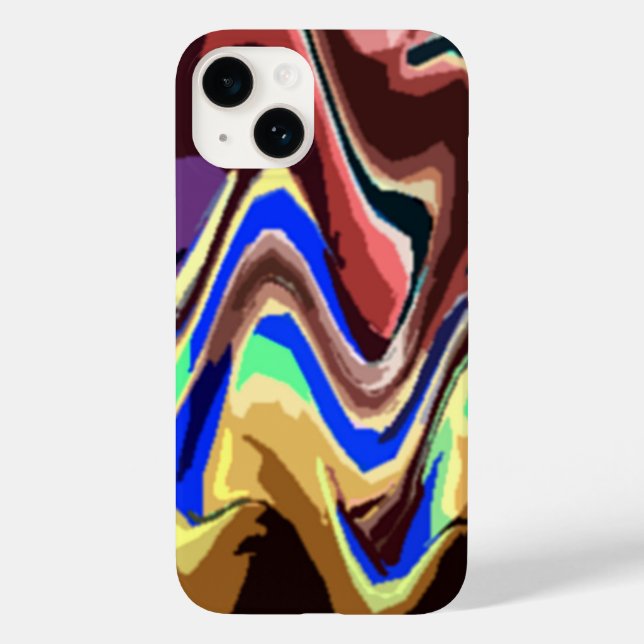Coques Case-Mate iPhone Motif Wavy Fiesta Colors (Verso)