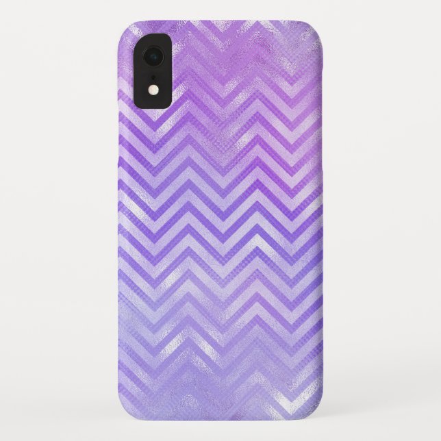 Coques Case-Mate iPhone Motif Zag Purple Iridescple (Dos)