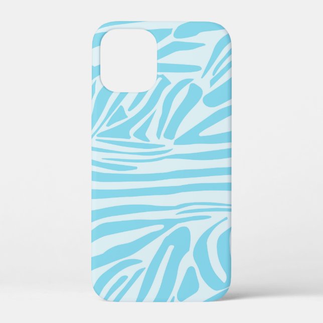 Coques Case-Mate iPhone Motif Zèbre Bleu (Verso)
