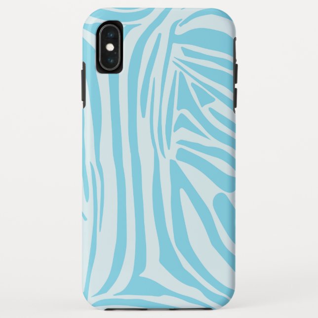 Coques Case-Mate iPhone Motif Zèbre Bleu (Dos)