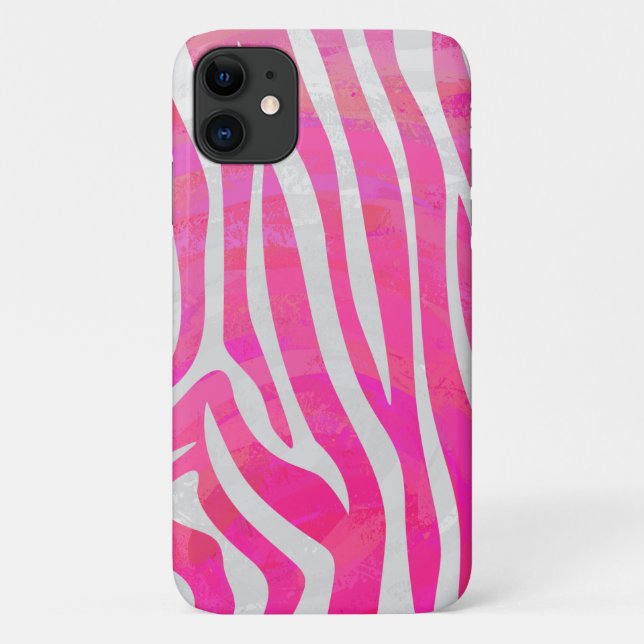 Coques Case-Mate iPhone Motif Zèbre Texturé (Dos)