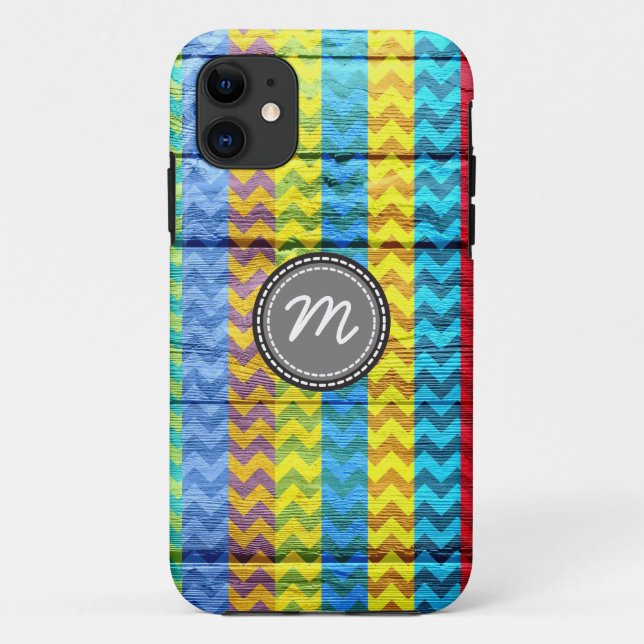 Coques Case-Mate iPhone Motif zig en bois aztèque chevron (Dos)