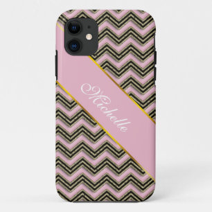 Coque Case-Mate iPhone Motif Zigzag noir et rose