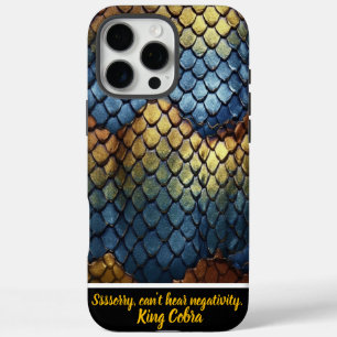 Coque iPhone 16 Pro Max Motifs complexes de serpent naturel sur l'écran