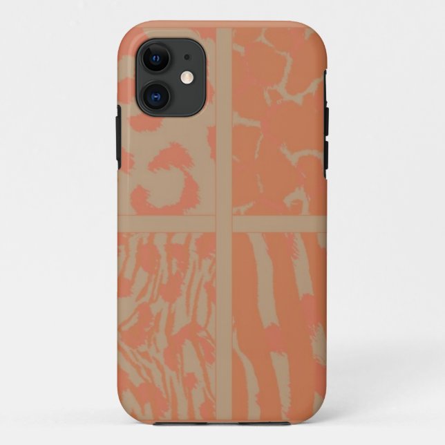 Coques Case-Mate iPhone Motifs de animaux sauvages orange (Dos)