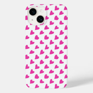 Coque Case-Mate iPhone Motifs de cœurs rouges blancs mignons