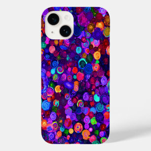 Coque Case-Mate iPhone Motifs de cosmos en spirale colorés mignons