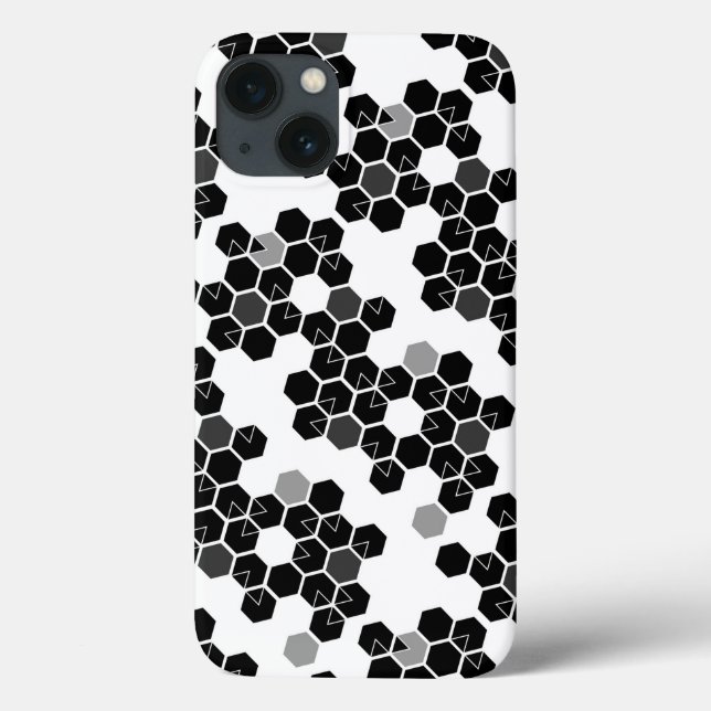 Coques Case-Mate iPhone Motifs de données sur le hexadécimal noir (Verso)