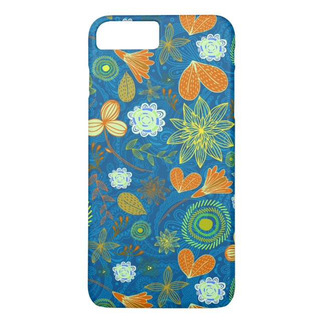 Coques Case-Mate iPhone Motifs de fleurs de paisley mixtes (Dos)