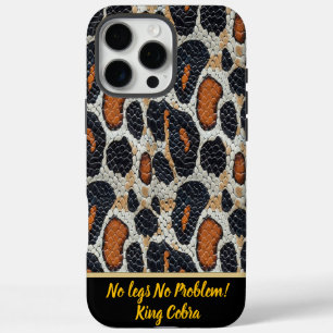 Coque iPhone 16 Pro Max Motifs de la peau de serpent vibrants dans la natu