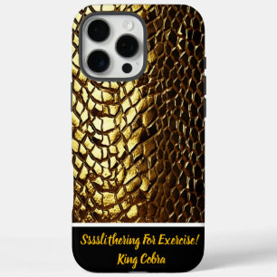 Coque iPhone 16 Pro Max Motifs de peau de serpent chatoyants