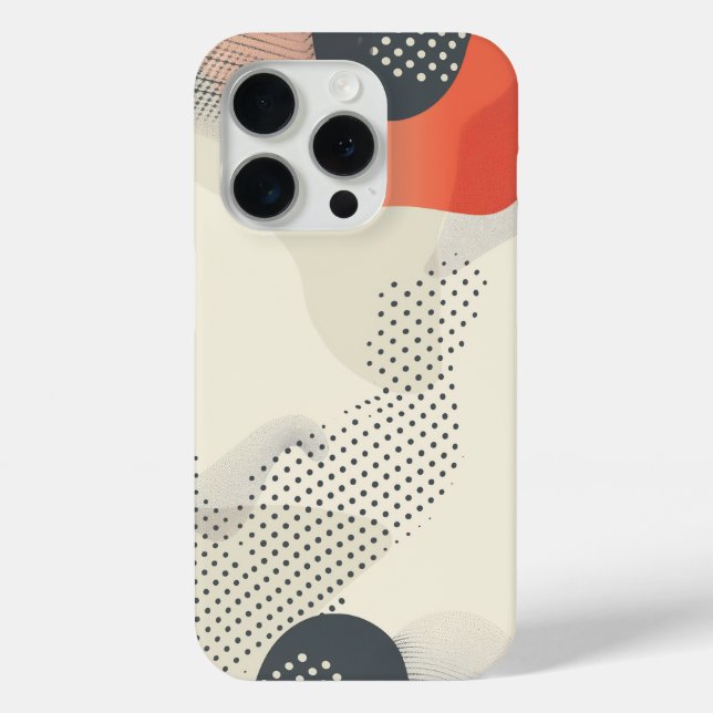 Coques Case-Mate iPhone Motifs de points avec formes courbes (Verso)