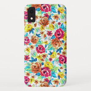 Case-Mate iPhone Case Motifs de roses vintage colorés mignons