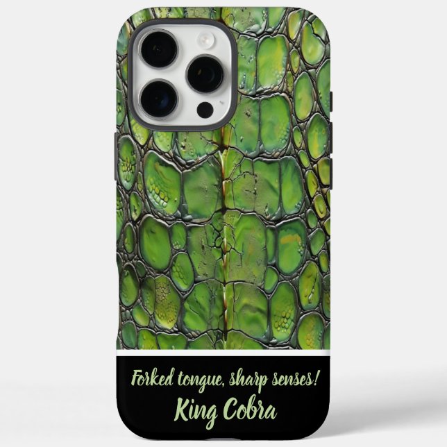 Coques Case-Mate iPhone Motifs de serpent vert complexe (Verso)