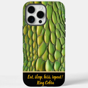 Coque iPhone 16 Pro Max Motifs de serpent vibreux à la lumière du soleil