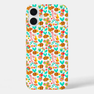 Coque Pour iPhone 16 Plus Motifs d'insectes colorés mignons