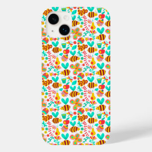 Coque Case-Mate iPhone Motifs d'insectes colorés mignons