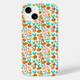 Coque Case-Mate iPhone Motifs d'insectes colorés mignons