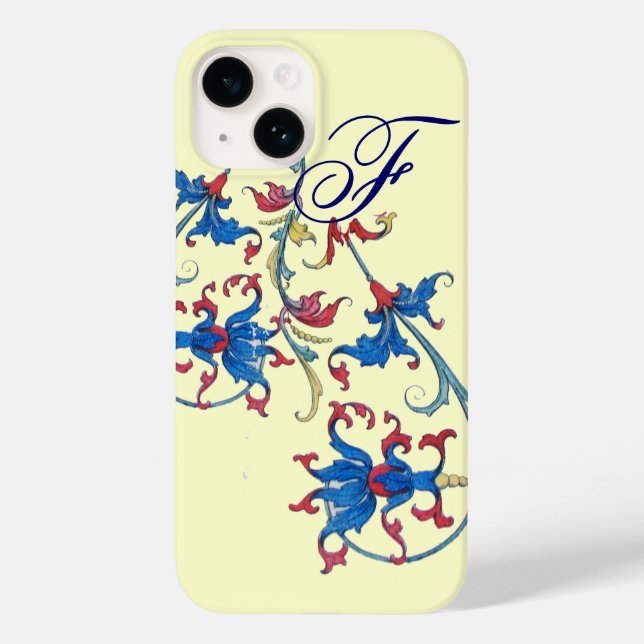 Coques Case-Mate iPhone MOTIFS FLORENTINS ANCIENS MONOGRAM, Crème (Verso)