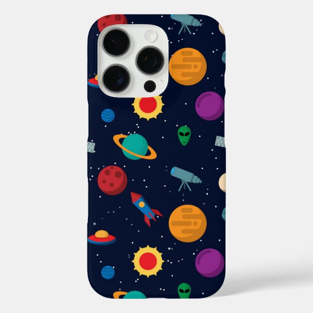 Coques Case-Mate iPhone Motifs graphiques spatiaux (Verso)