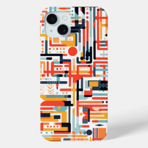 Coque Case-Mate iPhone Motifs point et tige sur blanc