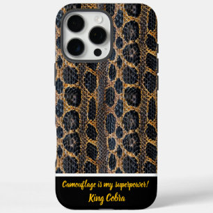Coque iPhone 16 Pro Max Motifs uniques de la peau de serpent dans la natur