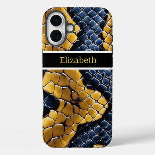 Coque Pour iPhone 16 Plus Motifs uniques d'une peau de serpent venimeuse vib