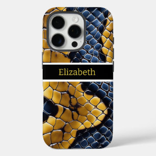 Coque iPhone 16 Pro Motifs uniques d'une peau de serpent venimeuse vib
