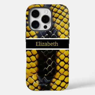 Coque iPhone 16 Pro Motifs véreux d'un serpent venimeux