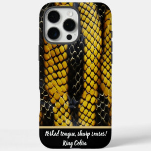 Coque iPhone 16 Pro Max Motifs véreux d'un serpent venimeux