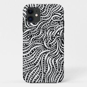 Coque Case-Mate iPhone Motion sur l'eau - Blanc sur Noir