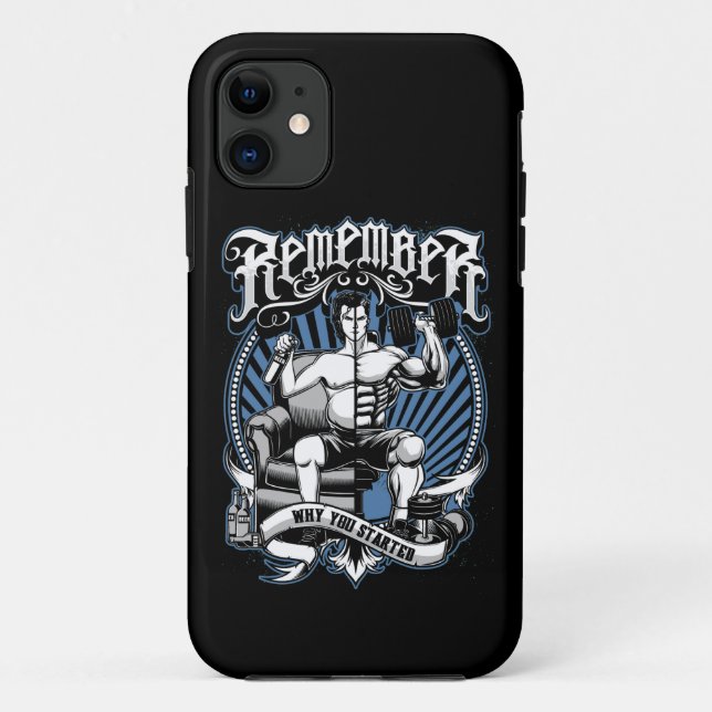 Coques Case-Mate iPhone Motivation De L'Entraînement - Rappelez-Vous Pourq (Dos)