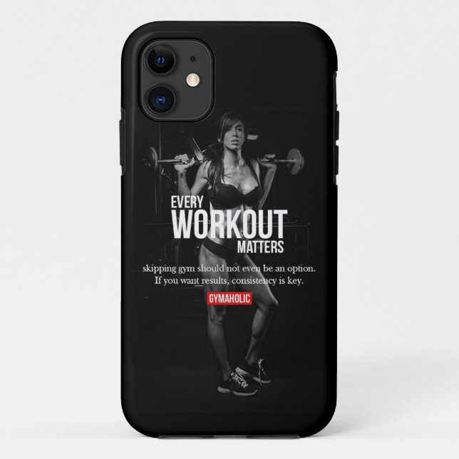 Coques Case-Mate iPhone Motivation des femmes - Chaque entraînement compte (Dos)