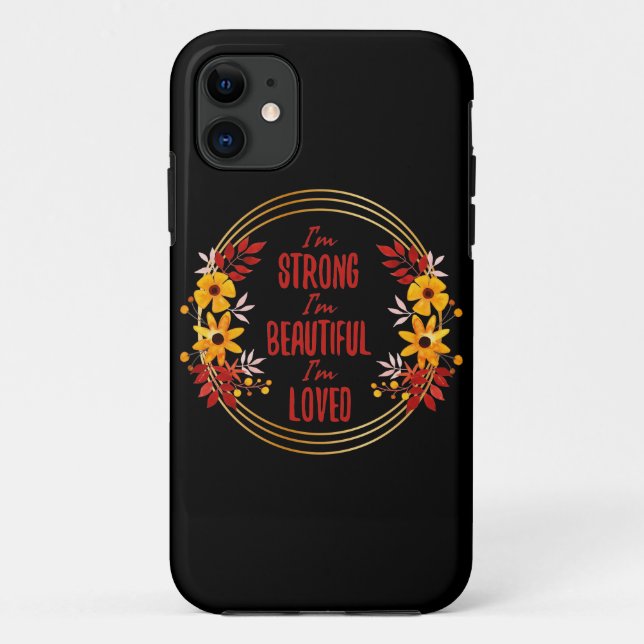 Coques Case-Mate iPhone Motivation gracieuse mots pour le succès (Dos)