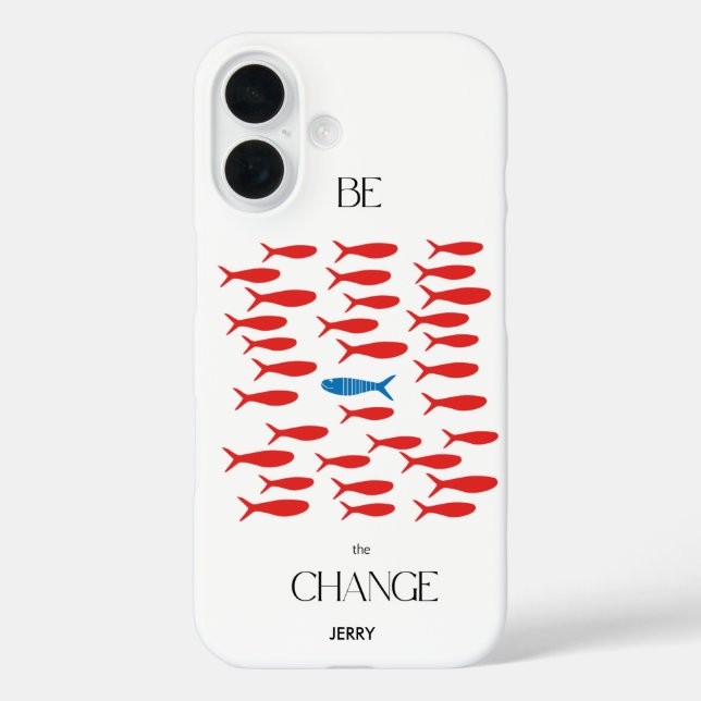 Coques Case-Mate iPhone Motivation inspirationnelle "Soyez le changement" (Verso)