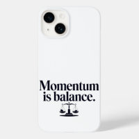 Motivation "Momentum is Balance" - Typographie
