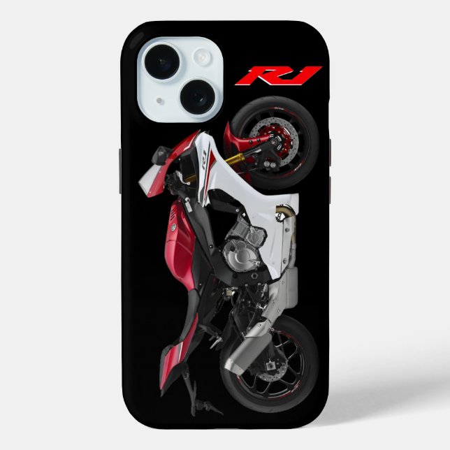Coques Case-Mate iPhone Moto rouge R1 Sportsbike (Verso)